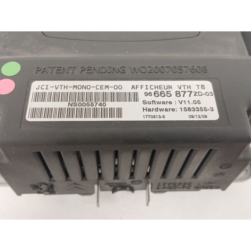 Recambio de pantalla multifuncion para peugeot 5008 (0u_, 0e_) 2.0 hdi referencia OEM IAM 96665877 96665877ZD 