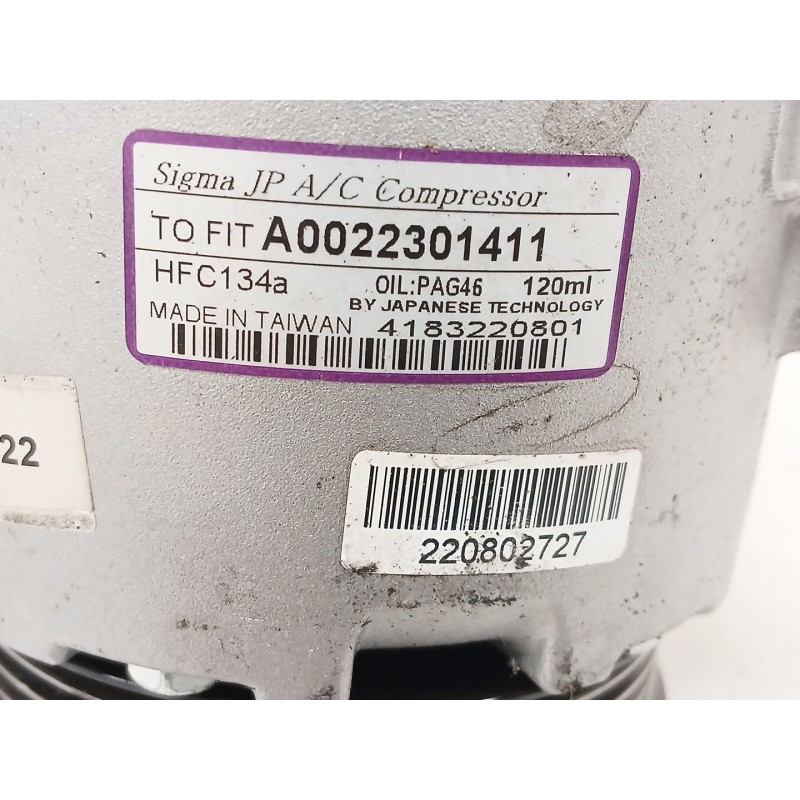 Recambio de compresor aire acondicionado para mercedes-benz clase a (w169) a 180 cdi (169.007, 169.307) referencia OEM IAM A0022