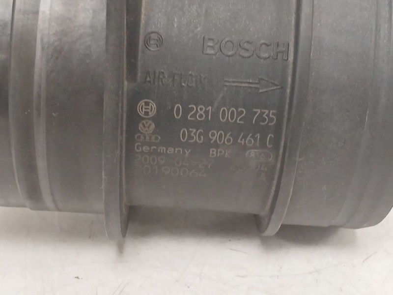 Recambio de caudalimetro para volkswagen golf vi (5k1) 2.0 tdi referencia OEM IAM 0281002735 03G906461C 