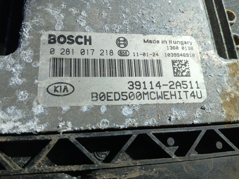 Recambio de centralita motor uce para kia cee´d hatchback (ed) 1.6 crdi 90 referencia OEM IAM 0281017218 291142A511 