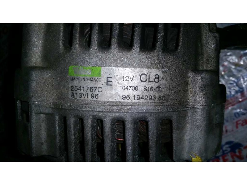 Recambio de alternador para citroën xsara berlina 1.6 seduction referencia OEM IAM 9619429380 2541767C A13VI96
