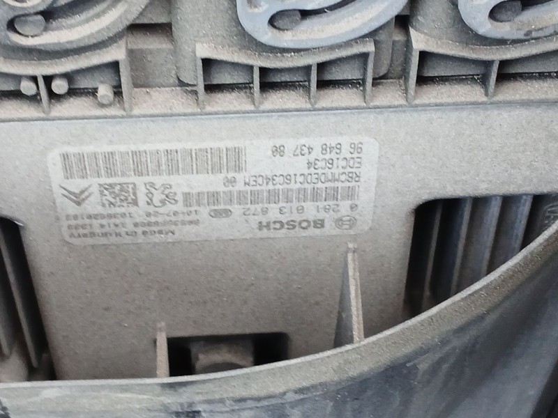 Recambio de centralita motor uce para peugeot partner tepee 1.6 hdi 16v referencia OEM IAM 9664843780 EDC16C34 0281013872