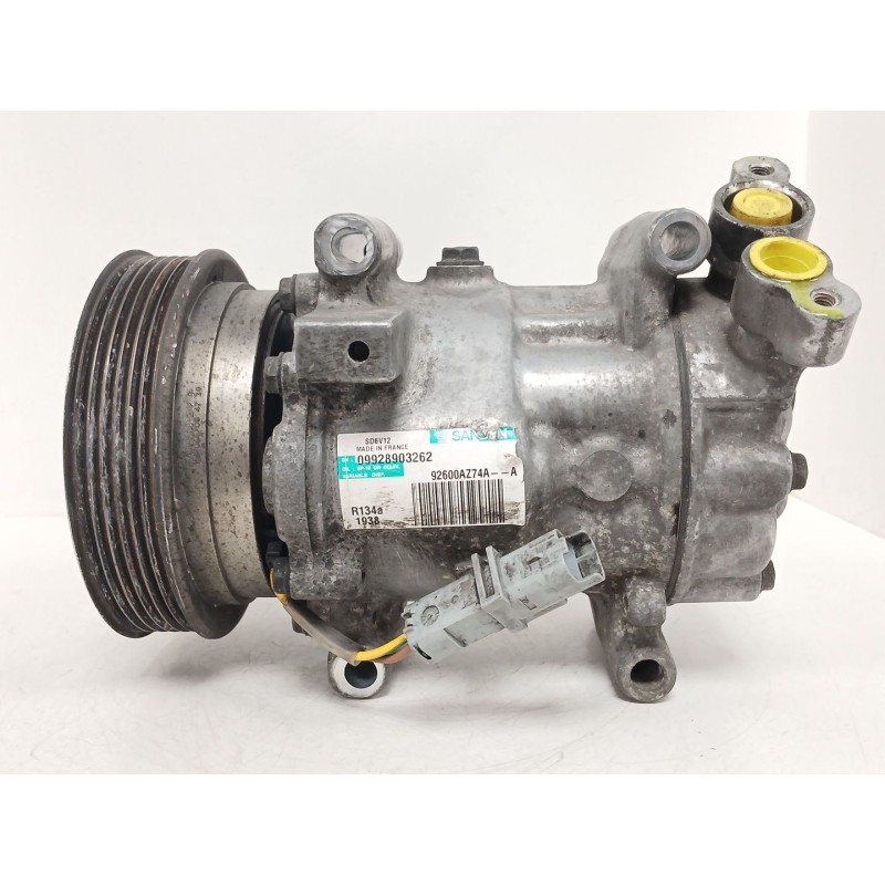 Recambio de compresor aire acondicionado para nissan nv200 furgoneta 1.5 dci 90 (m20, m20m) referencia OEM IAM 92600AZ74A  