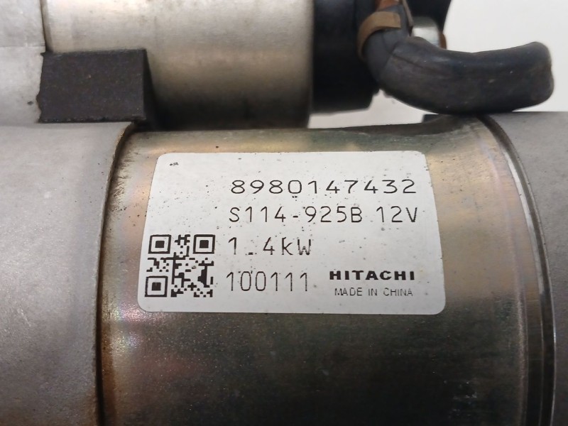 Recambio de motor arranque para opel zafira / zafira family b (a05) 1.7 cdti (m75) referencia OEM IAM 8980147432 S114925B 