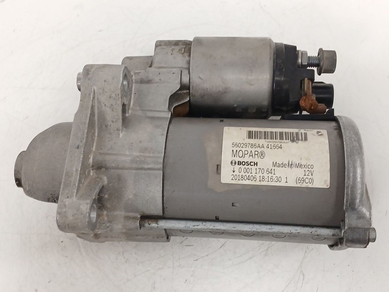 Recambio de motor arranque para jeep compass (mp, m6, mv, m7) 1.4 multiair referencia OEM IAM 0001170641 56029786AA 