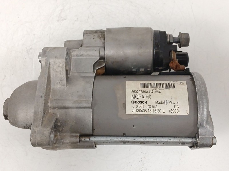Recambio de motor arranque para jeep compass (mp, m6, mv, m7) 1.4 multiair referencia OEM IAM 0001170641 56029786AA 
