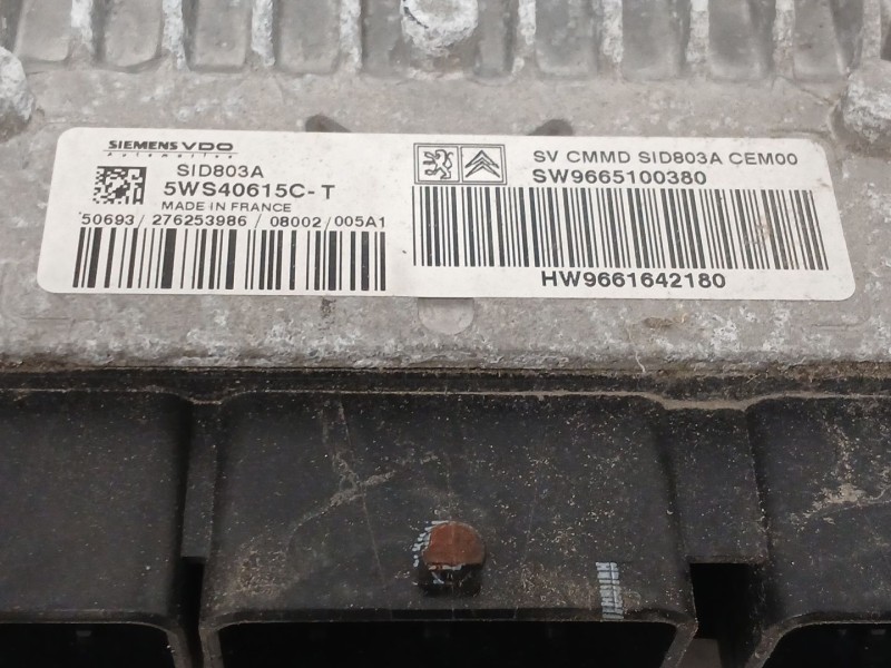 Recambio de centralita motor uce para citroën c4 grand picasso i (ua_) 2.0 hdi 138 referencia OEM IAM 9665100380 5WS40615C 