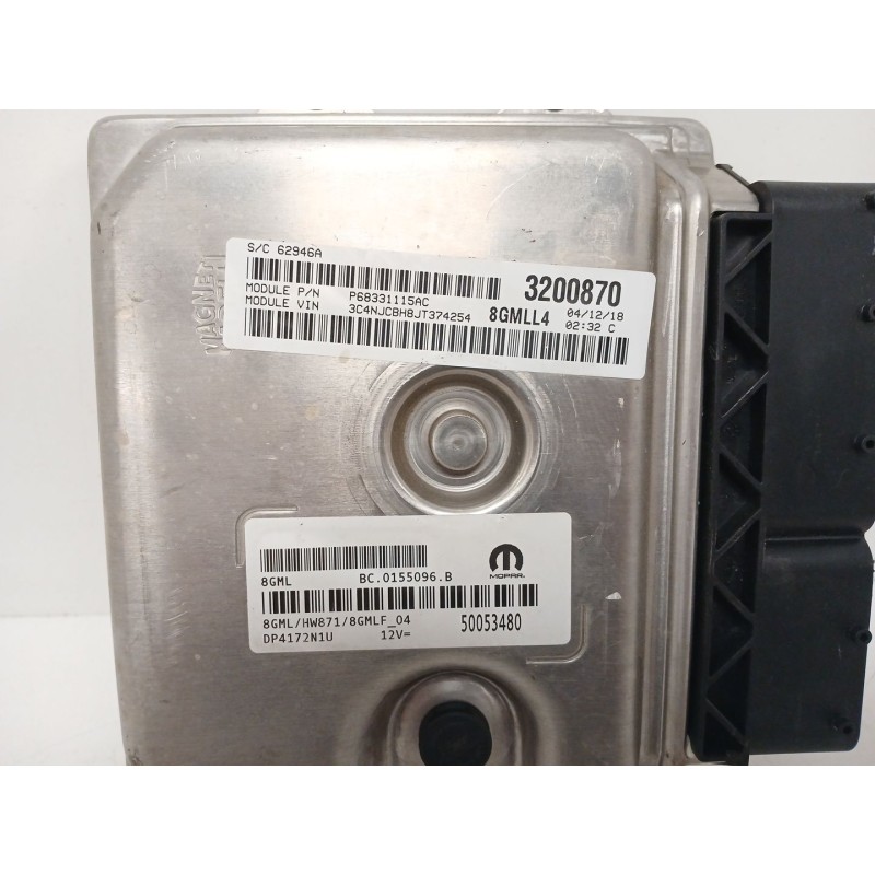 Recambio de centralita motor uce para jeep compass (mp, m6, mv, m7) 1.4 multiair referencia OEM IAM P68331115AC 8GMLL4 