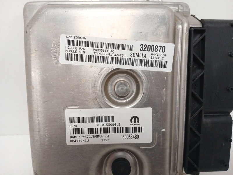 Recambio de centralita motor uce para jeep compass (mp, m6, mv, m7) 1.4 multiair referencia OEM IAM P68331115AC 8GMLL4 
