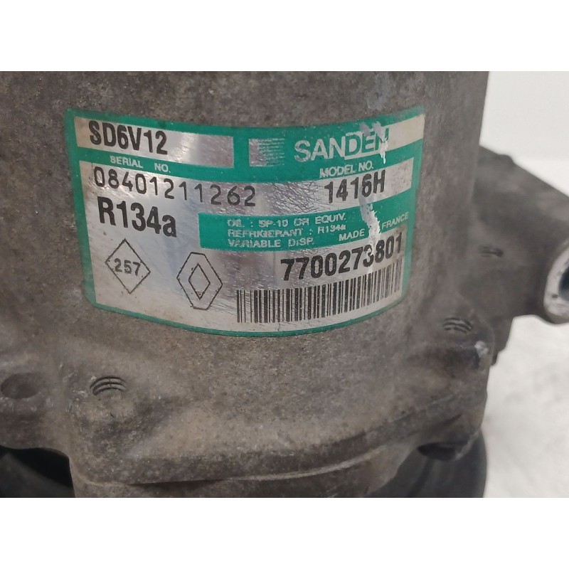 Recambio de compresor aire acondicionado para renault clio ii (bb_, cb_) 1.5 dci (b/cb07) referencia OEM IAM 7700273801 1416H SD