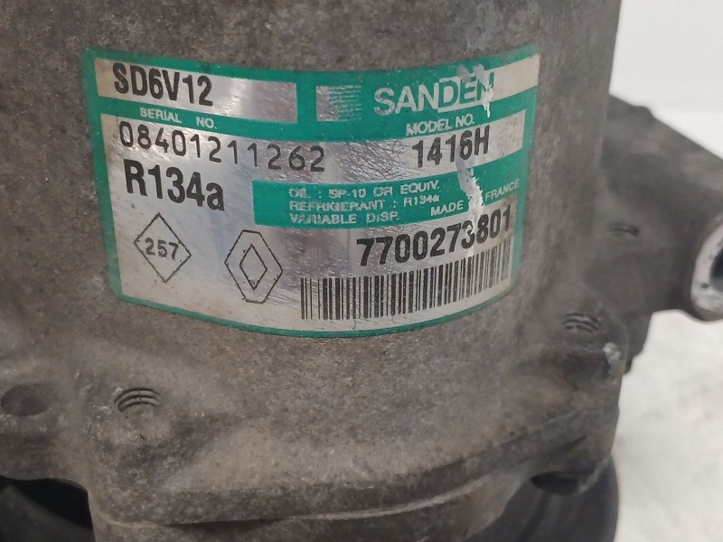 Recambio de compresor aire acondicionado para renault clio ii (bb_, cb_) 1.5 dci (b/cb07) referencia OEM IAM 7700273801 1416H SD