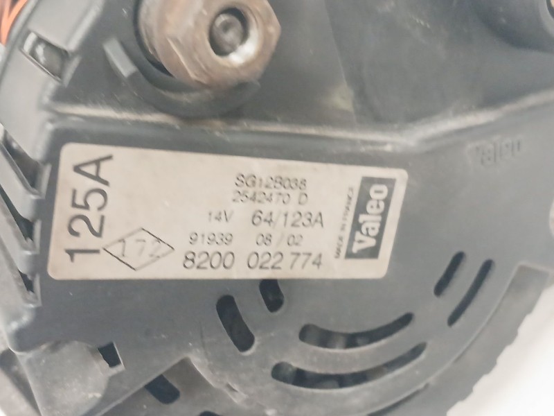 Recambio de alternador para renault clio ii (bb_, cb_) 1.5 dci (b/cb07) referencia OEM IAM 8200022774  