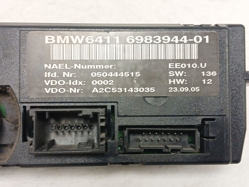 Recambio de mando climatizador para bmw 1 (e87) 120 d referencia OEM IAM 698394401  