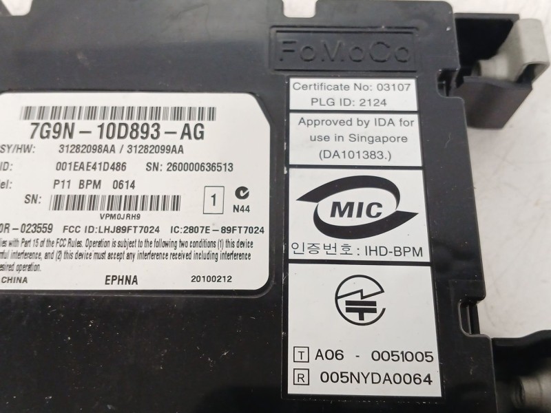 Recambio de modulo electronico para land rover freelander 2 (l359) 2.2 td4 4x4 referencia OEM IAM 7G9N10D893AG  
