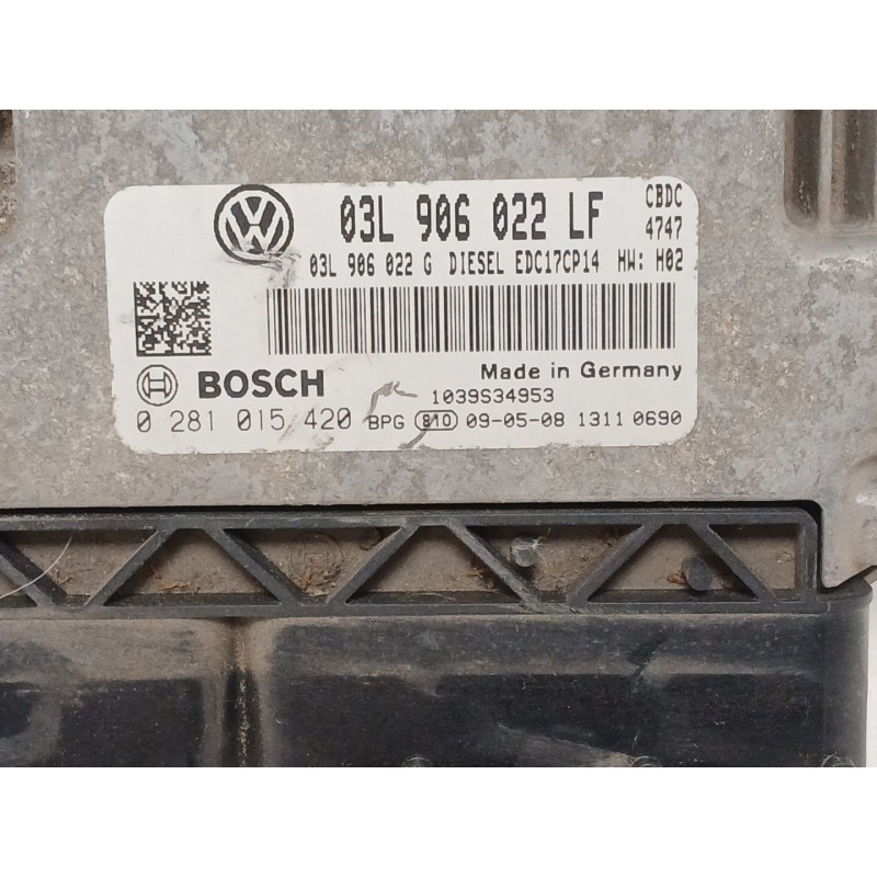 Recambio de centralita motor uce para volkswagen golf vi (5k1) 2.0 tdi referencia OEM IAM 03L906022LF  