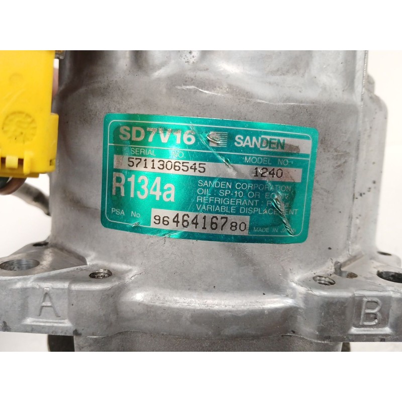 Recambio de compresor aire acondicionado para citroën xsara picasso (n68) 2.0 hdi referencia OEM IAM 9646416780 1240 