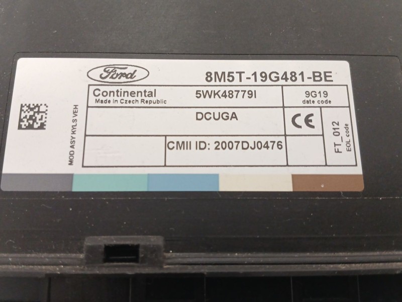 Recambio de modulo electronico para ford kuga i 2.0 tdci referencia OEM IAM 8M5T19G481 5WK48779I 2007DJ0476