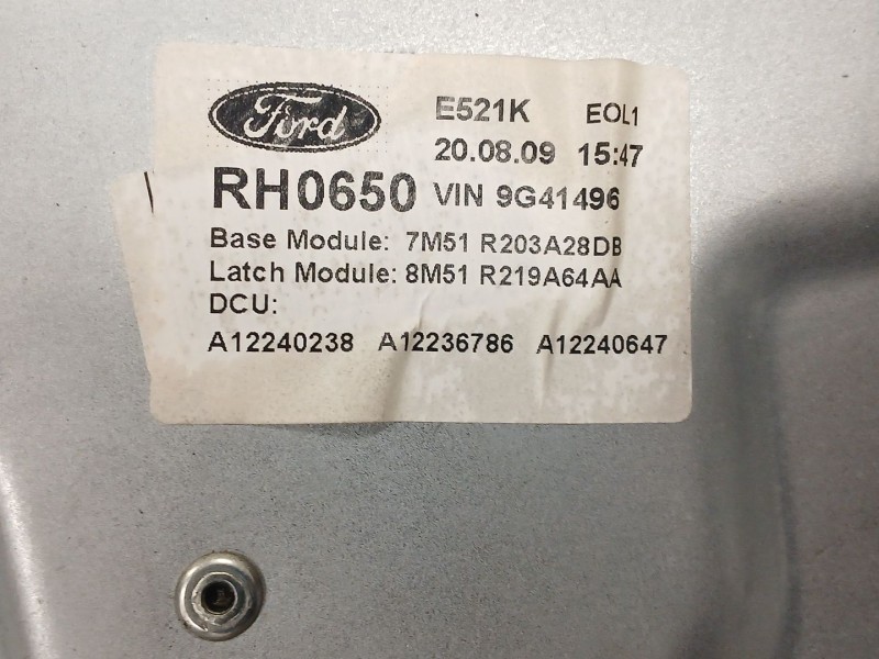 Recambio de elevalunas delantero derecho para ford kuga i 2.0 tdci referencia OEM IAM   