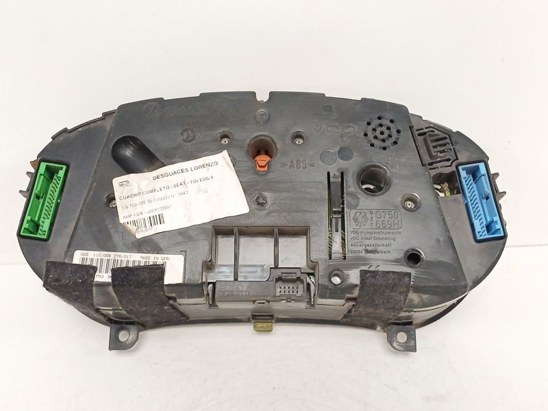 Recambio de cuadro instrumentos para seat toledo (1m2) 1.9 tdi referencia OEM IAM  10970 110008770/013