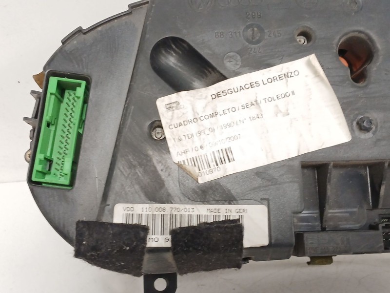 Recambio de cuadro instrumentos para seat toledo (1m2) 1.9 tdi referencia OEM IAM  10970 110008770/013