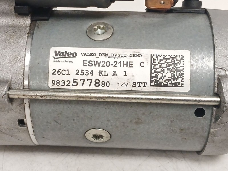 Recambio de motor arranque para opel corsa f (p2jo) 1.5 (68) referencia OEM IAM ESW2021HE 26C12534KL 9832577880