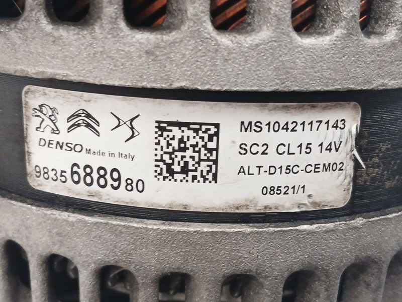 Recambio de alternador para opel corsa f (p2jo) 1.5 (68) referencia OEM IAM 9835688980  