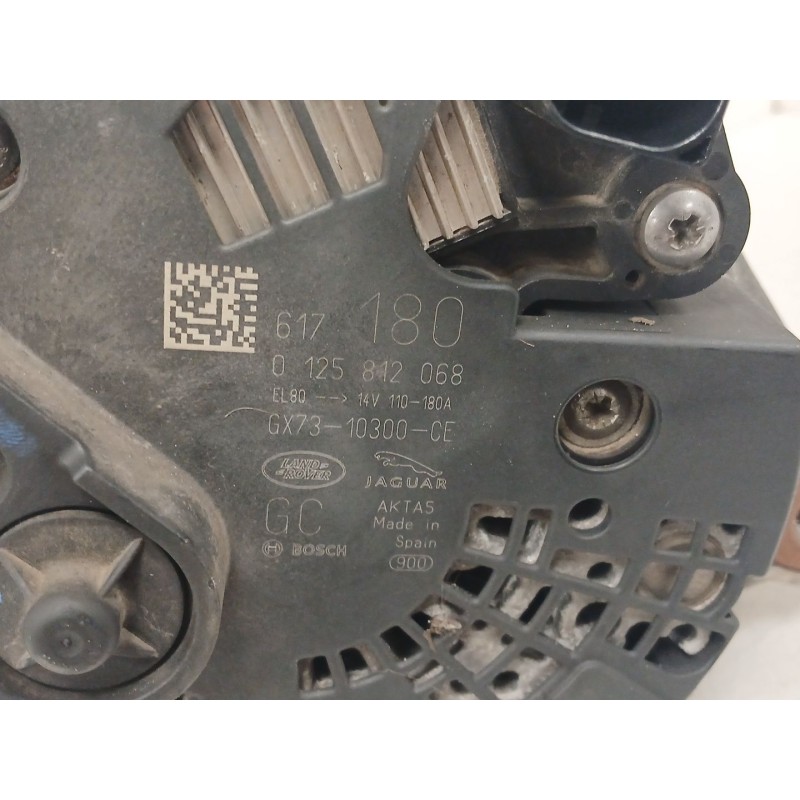Recambio de alternador para land rover range rover evoque (l538) 2.0 d referencia OEM IAM 0125812068 GX7310300CE 