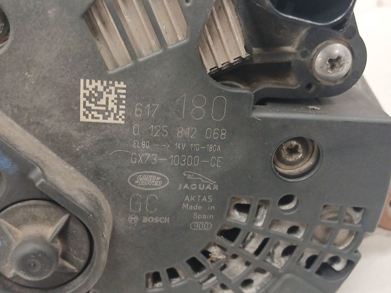 Recambio de alternador para land rover range rover evoque (l538) 2.0 d referencia OEM IAM 0125812068 GX7310300CE 