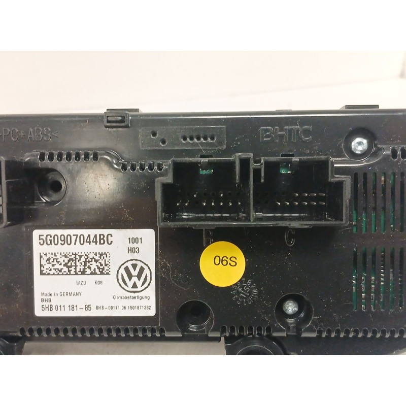 Recambio de mando climatizador para volkswagen golf vii (5g1, bq1, be1, be2) 1.6 tdi referencia OEM IAM 5G0907044BC 5HB01118185 