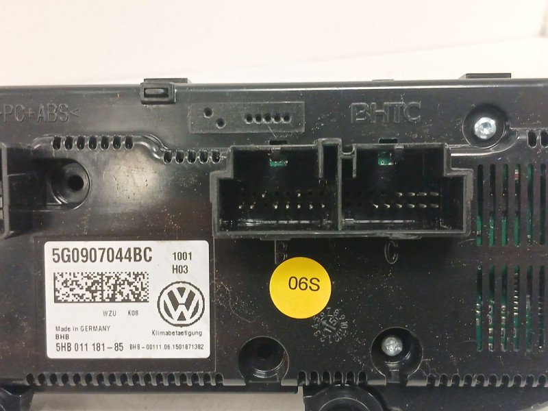 Recambio de mando climatizador para volkswagen golf vii (5g1, bq1, be1, be2) 1.6 tdi referencia OEM IAM 5G0907044BC 5HB01118185 