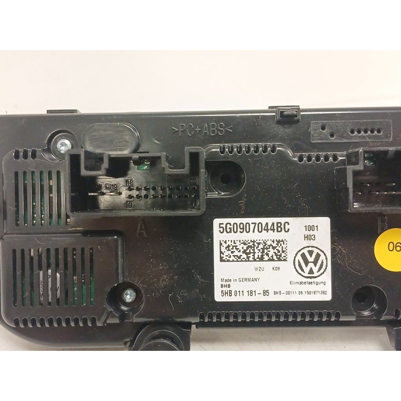 Recambio de mando climatizador para volkswagen golf vii (5g1, bq1, be1, be2) 1.6 tdi referencia OEM IAM 5G0907044BC 5HB01118185 