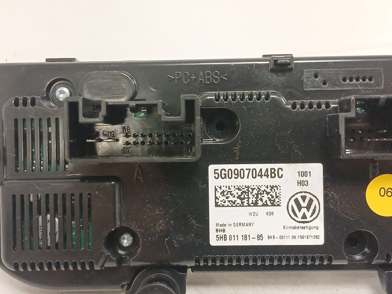 Recambio de mando climatizador para volkswagen golf vii (5g1, bq1, be1, be2) 1.6 tdi referencia OEM IAM 5G0907044BC 5HB01118185 