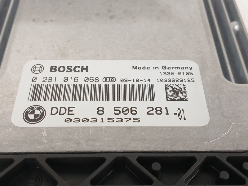 Recambio de centralita motor uce para bmw 1 (e81) 116 d referencia OEM IAM 0281016068 DDE8506281 