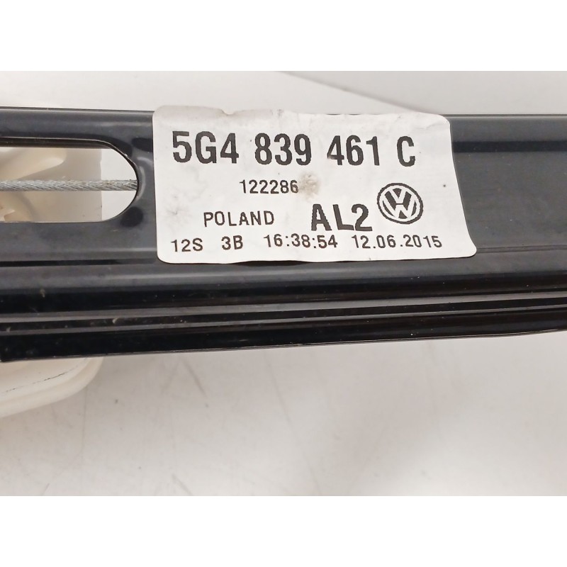 Recambio de elevalunas trasero izquierdo para volkswagen golf vii (5g1, bq1, be1, be2) 1.6 tdi referencia OEM IAM 5Q0959811 5G48