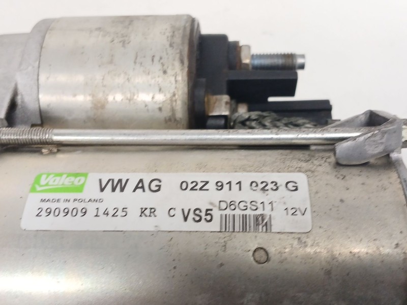 Recambio de motor arranque para seat leon (1p1) 1.4 tsi referencia OEM IAM 02Z911023G  