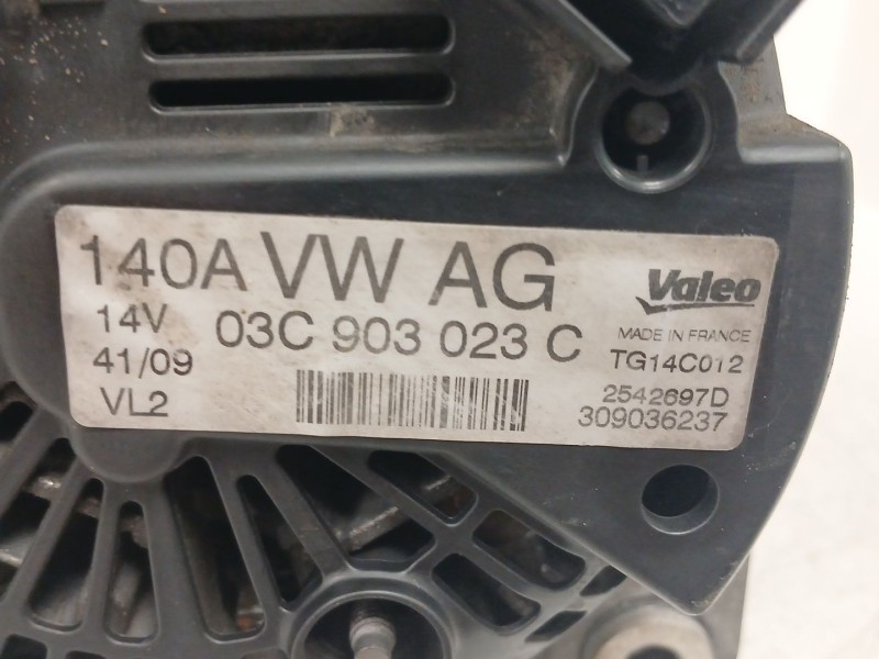 Recambio de alternador para seat leon (1p1) 1.4 tsi referencia OEM IAM 03C903023C TG14C012 