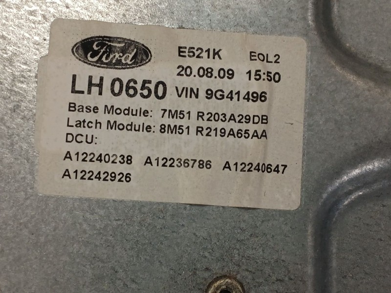 Recambio de elevalunas delantero izquierdo para ford kuga i 2.0 tdci referencia OEM IAM 7M5T14B533AE 7M51R203A29DB 942411104