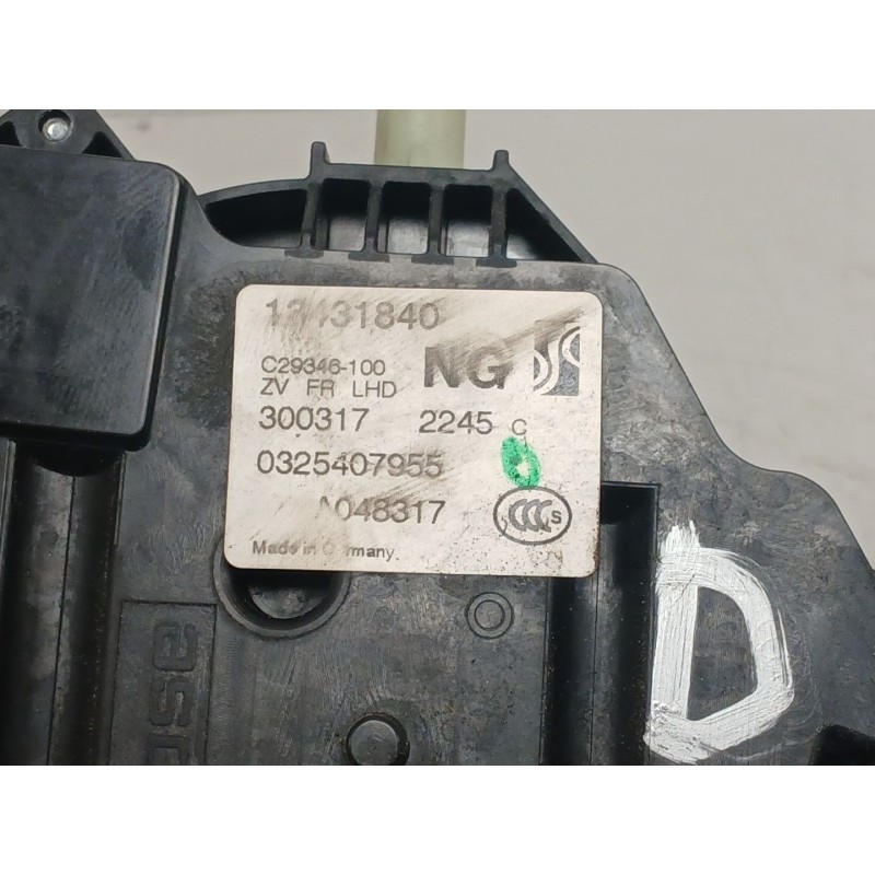 Recambio de cerradura puerta delantera derecha para opel corsa e (x15) 1.4 (08, 68) referencia OEM IAM   