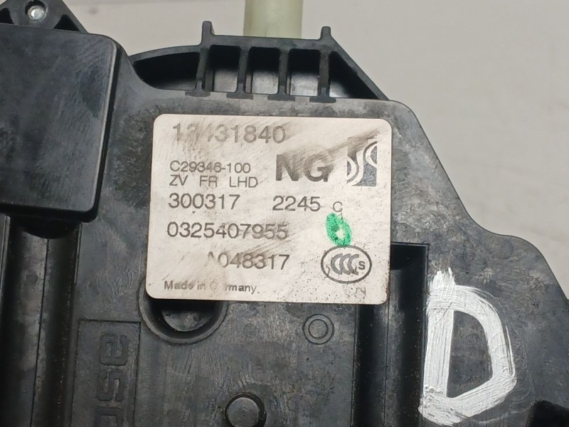 Recambio de cerradura puerta delantera derecha para opel corsa e (x15) 1.4 (08, 68) referencia OEM IAM   