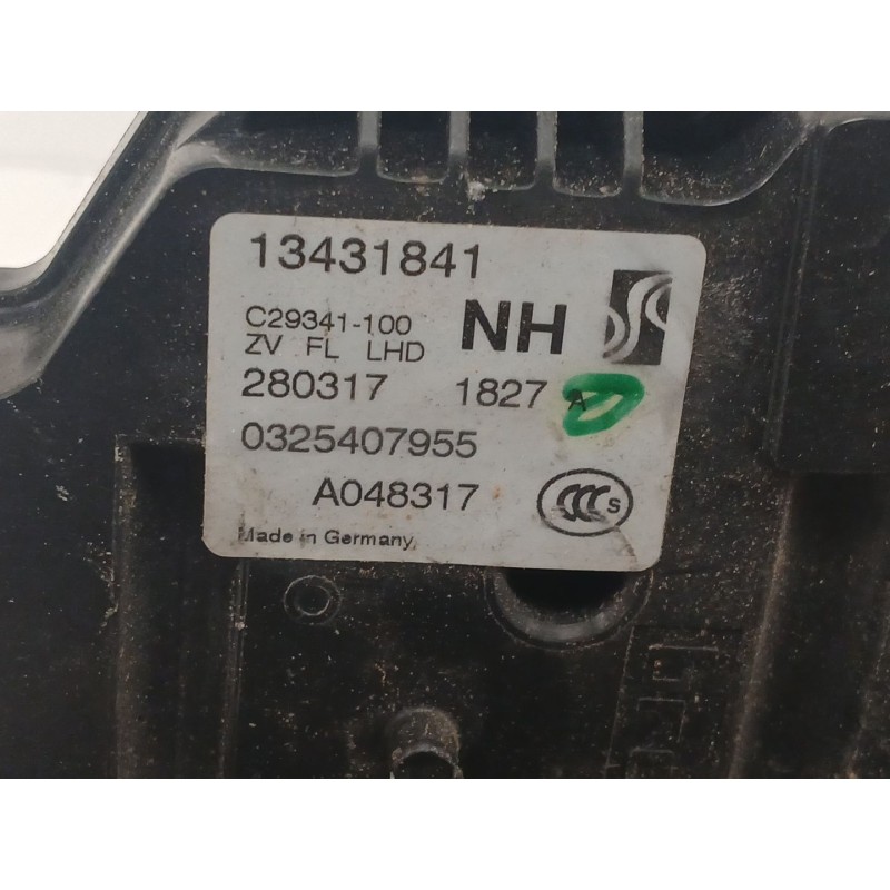 Recambio de cerradura puerta delantera izquierda para opel corsa e (x15) 1.4 (08, 68) referencia OEM IAM 0325407955 13431841 