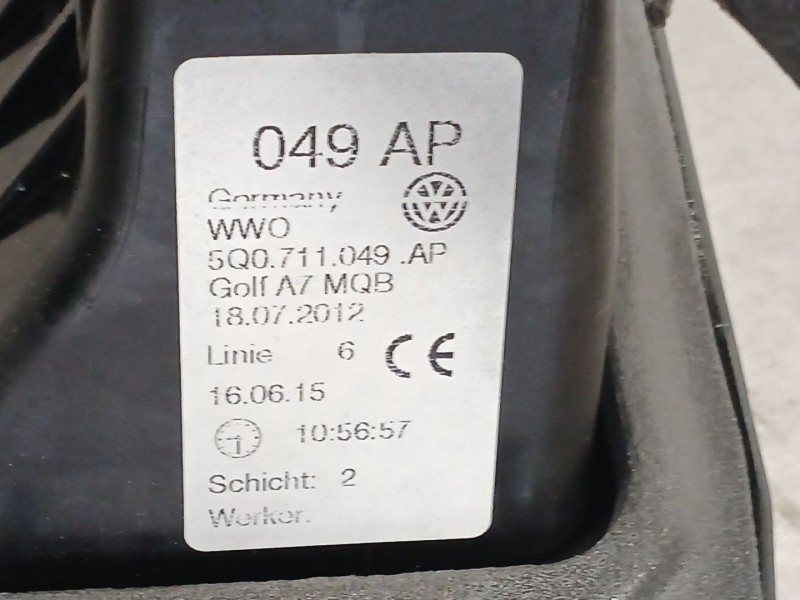 Recambio de palanca cambio para volkswagen golf vii (5g1, bq1, be1, be2) 1.6 tdi referencia OEM IAM   