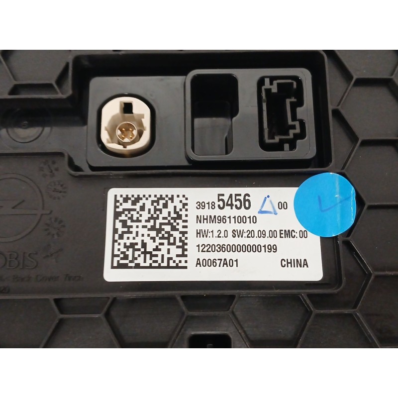Recambio de sistema audio / radio cd para opel corsa f (p2jo) 1.5 (68) referencia OEM IAM 39185456 A0067A01 