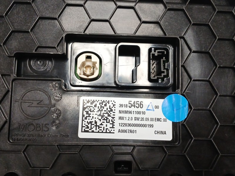 Recambio de sistema audio / radio cd para opel corsa f (p2jo) 1.5 (68) referencia OEM IAM 39185456 A0067A01 