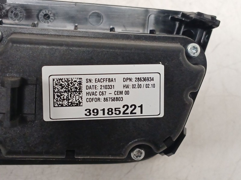 Recambio de mando climatizador para opel corsa f (p2jo) 1.5 (68) referencia OEM IAM 39185221 28636034 