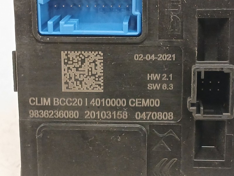 Recambio de modulo electronico para opel corsa f (p2jo) 1.5 (68) referencia OEM IAM 9836236080 20103158 0470808