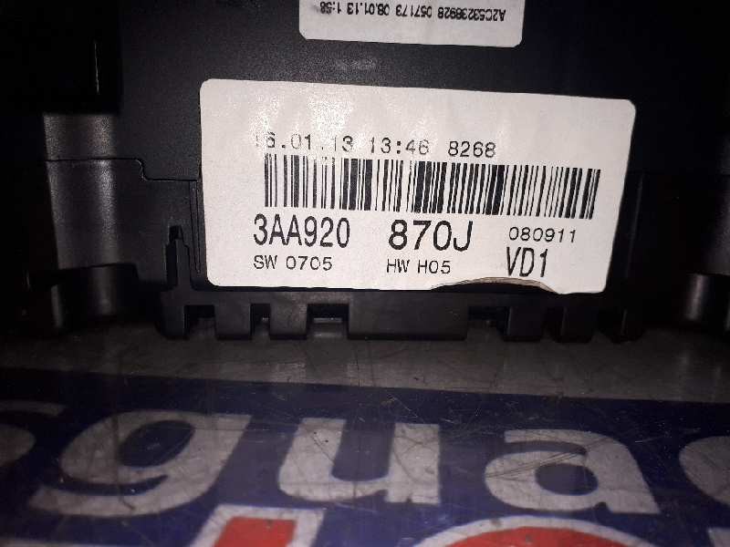 Recambio de cuadro instrumentos para volkswagen passat lim. (362) advance bluemotion referencia OEM IAM 3AA920870J  