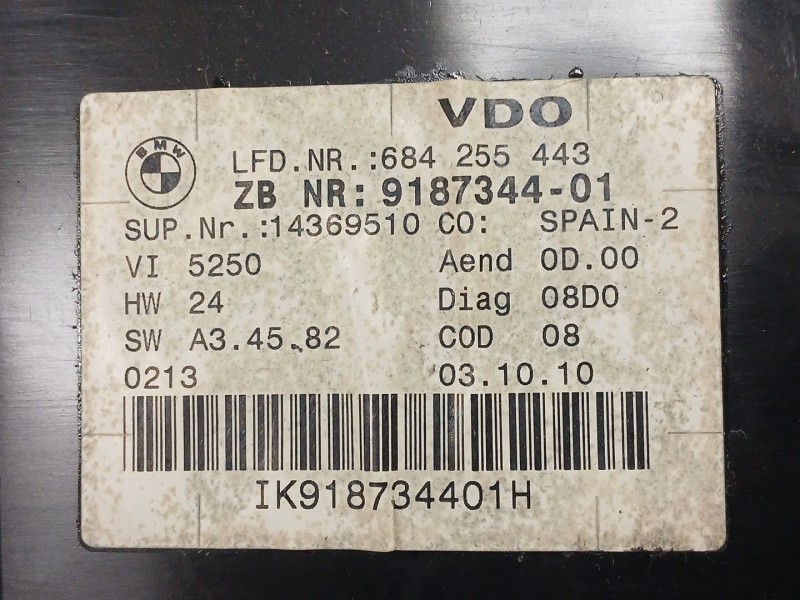 Recambio de cuadro instrumentos para bmw 3 (e90) 318 d referencia OEM IAM   