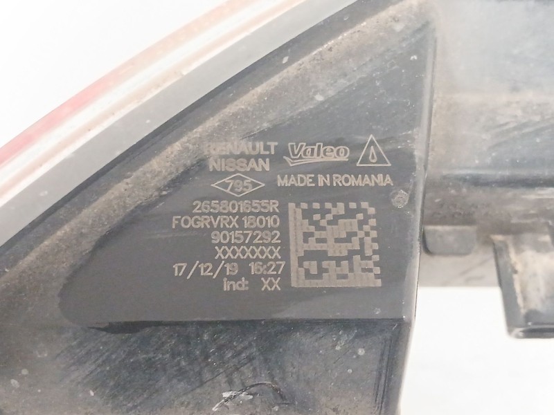 Recambio de piloto trasero derecho paragolpes para renault captur ii (hf_) tce 155 (hfmn) referencia OEM IAM 265801655R  