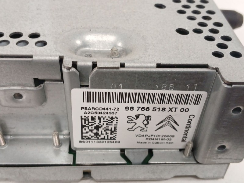 Recambio de sistema audio / radio cd para citroën c3 ii (sc_) 1.4 referencia OEM IAM 96766518XT  