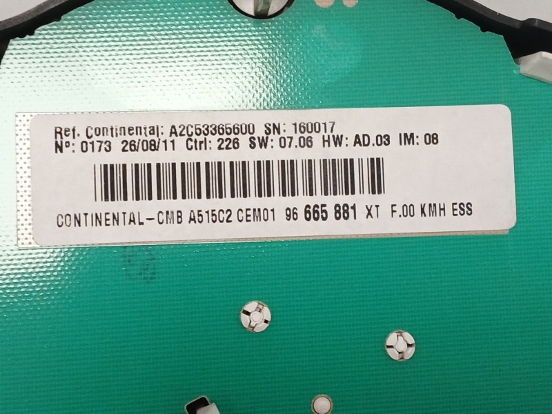 Recambio de cuadro instrumentos para citroën c3 ii (sc_) 1.4 referencia OEM IAM   